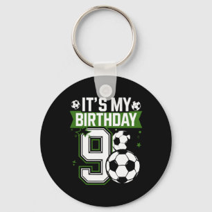 Porte-clés T-shirts pour garçon d'anniversaire 9 Football C'e