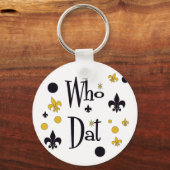 Porte-clés T-shirts Who Dat (Recto)