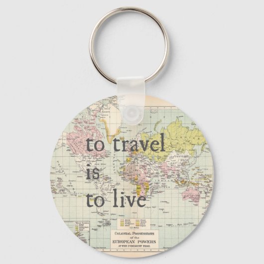 Porte-clés T Voyage est Vivre (Recto)