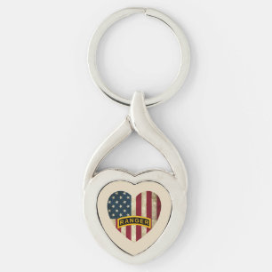 Porte-clés Tab American Heart Flag de l'école des Rangers de