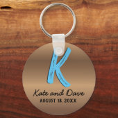 Porte-clés Tab Extraordinaire de monogramme de bronze (Recto)