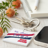 Porte-clés TABA political take America back again (Devant Droit)