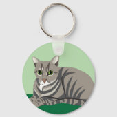 Porte-clés Tabby Cat (Recto)