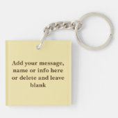 Porte-clés Tabby Chat Pékin Bleu Drôle (Dos)