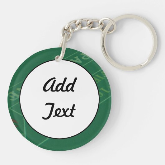 Porte-clés Table de craps avec dés Las Vegas (Dos)