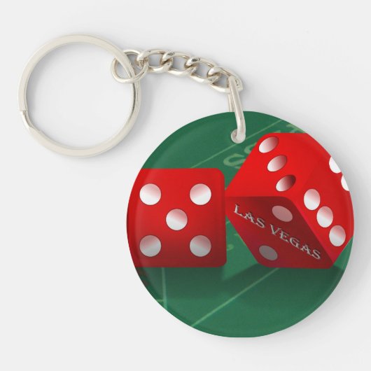 Porte-clés Table de craps avec dés Las Vegas (Devant)