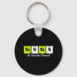 Porte-clés Table périodique Fun Tennis Player cadeau pour les