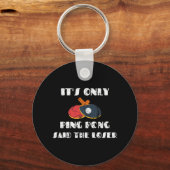 Porte-clés Table Tennis Paddle Coach C'est seulement Ping Pon (Recto)