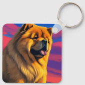 Porte-clés Tableau Chow Chow (Dos)