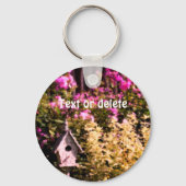 Porte-clés Tableau Jardin Fleur Personnalisé (Verso)