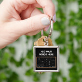 Porte-clés Tableau noir de maths (main)