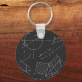Porte-clés Tableau noir mathématiques (Recto)