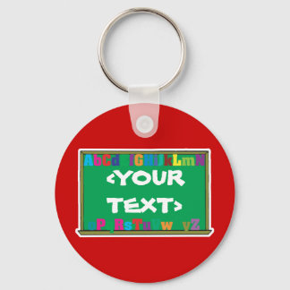 Porte-clés Tableau noir personnalisable, <YOURTEXT>