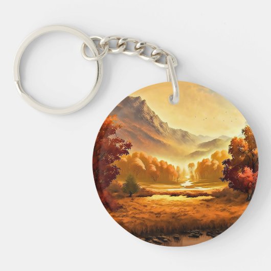 Porte-clés Tableau Paysage Automne-68754 (Devant)