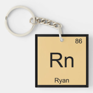 Porte-clés Tableau périodique des éléments de chimie de Ryan 