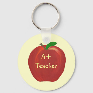Porte-clés Tableau Pomme Rouge, porte - clés de l'enseignant 