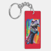 Porte-clés Tableau Portrait D'Un Tyrannosaurus Rex | T-Rex (Devant gauche)