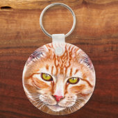 Porte-clés Tableau Tabby Orange (Recto)