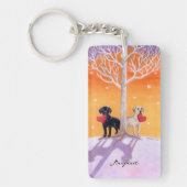 Porte-clés Tableaux d'hiver personnalisés (Devant)