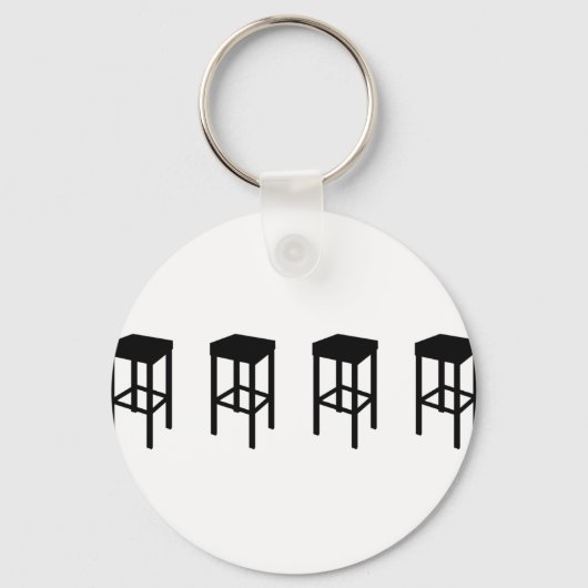 Porte-clés tabourets de bar (Recto)