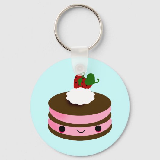 Porte-clés Tabu Japan Cake Line - Rose (Recto)