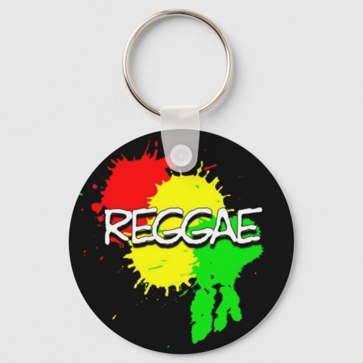Porte-clés taches de drapeau de reggae sur un arrière - plan (Recto)