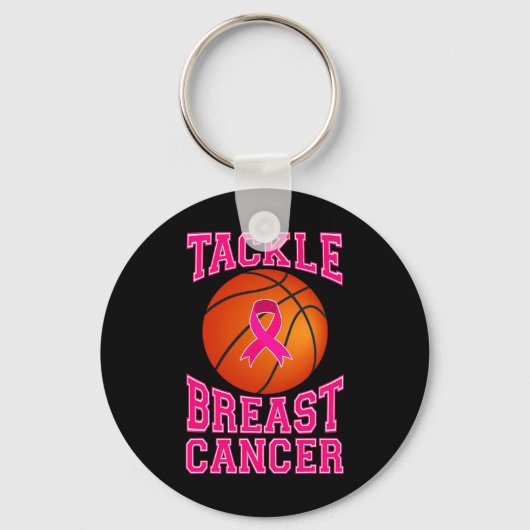 Porte-clés Tacker Basketball rose Ribbon Cancer du sein Prix (Recto)