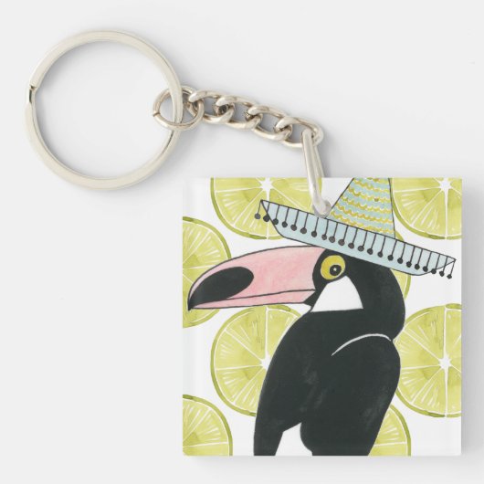 Porte-clés Taco à propos d'amour | Toucan Sombrero (Devant)