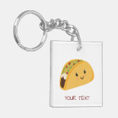 Porte-clés Taco-accès personnalisé par taco mignon de Kawaii (Devant gauche)