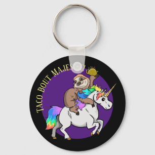 Porte-clés Taco Bout Majestic Sloth équitation Unicorn