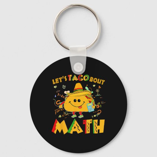 Porte-clés Taco Bout Math Funny Cinco De Mayo Math Teac (Recto)