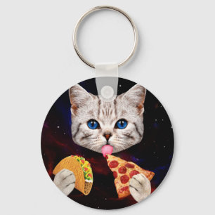 Porte-clés Taco, Chat et pizza