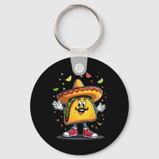 Porte-clés Taco Cinco De Mayo Celebration Drôle _1 (Recto)