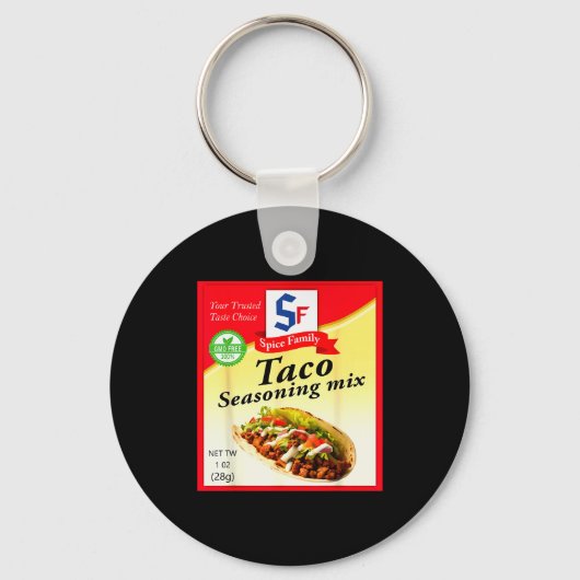 Porte-clés Taco Seasoning Mix Funny Mexico Cinco De Mayo Grou (Recto)
