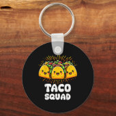 Porte-clés Taco Squad Funny Fiesta Group Conception alimentai (Recto)