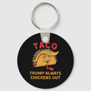 Porte-clés Taco - Trump Abandonne Toujours - Surnom Anti Trum