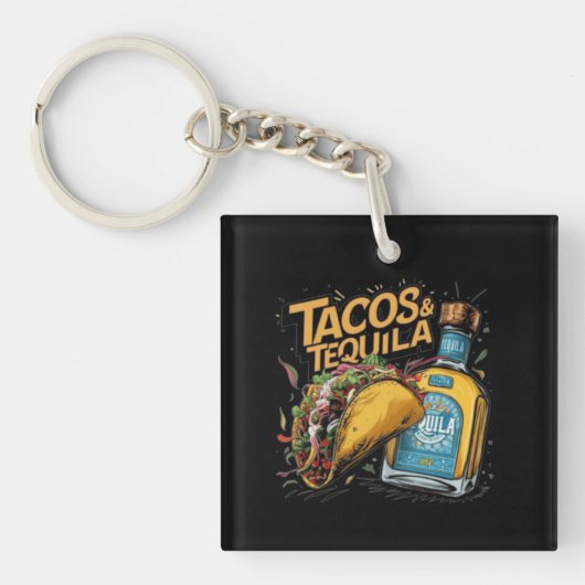 Porte-clés Tacos & Tequila (Devant)