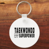 Porte-clés Taekwondo est ma superpuissance (Recto)