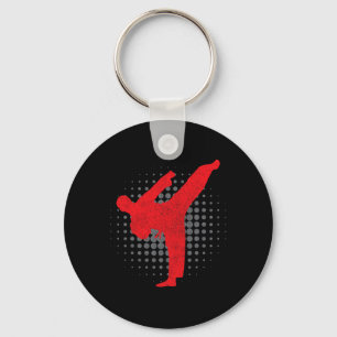Porte-clés Taekwondo Kick Karate Boys Girls Martial Arts Vint