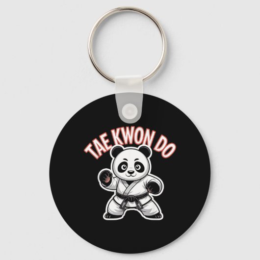 Porte-clés Taekwondo Panda - MMA coréen Tkd (Recto)