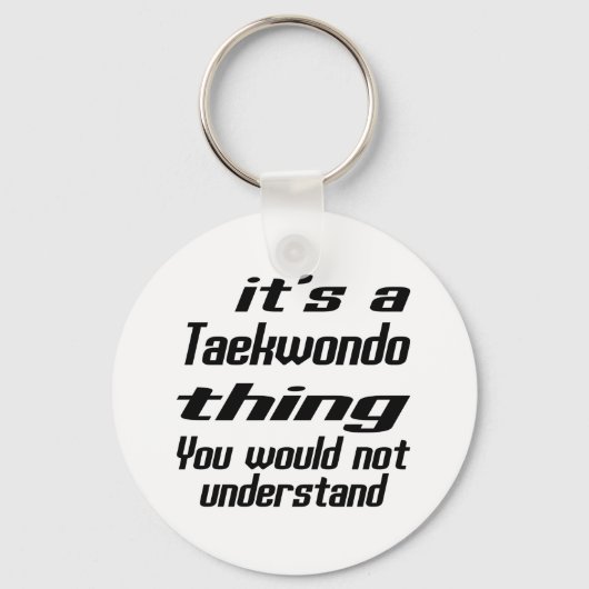 Porte-clés Taekwondo Thing Designs (Recto)