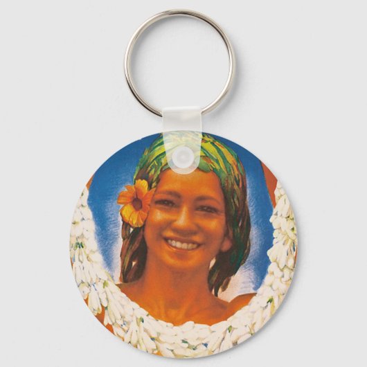 Porte-clés Tahiti ~ La Perle du Pacifique (Recto)