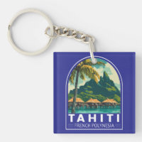 Tahiti Polynésie française Emblème d'art de voyage