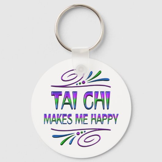 Porte-clés Tai Chi Me Rend Heureux (Recto)