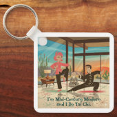 Porte-clés Tai Chi Moderne du Milieu du Siècle (Recto)