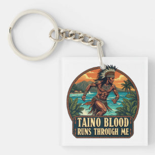 Porte-clés Taino Warrior Porto Rico Indigène Caraïbes