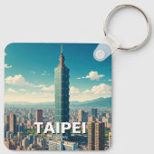 Porte-clés Taipei 101 Taïwan (Dos)