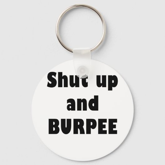 Porte-clés Tais-toi et Burpee (Recto)