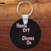 Porte-clés Talons Hauts Gants Sur - Boxe Kickboxing Kickboxeu (Recto)