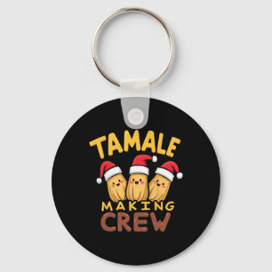 Porte-clés Tamale Making Crew Tamale Saison Drôle Chr Mexicai